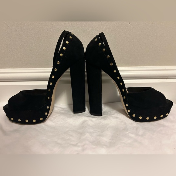 Shoedazzle Chunky Platform Studded Heels - Picture 1 of 5